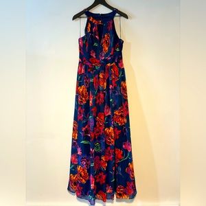 Aidan Mattox chiffon floral gown